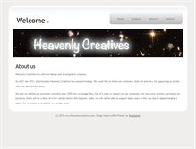 Tablet Screenshot of heavenlycreatives.com